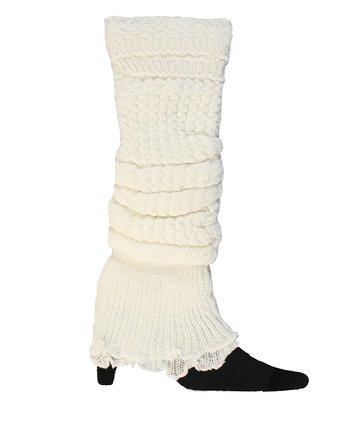 Womens Long Stitched Boot Cover Spring Leg Warmer Boot Socks with Foldover Top
