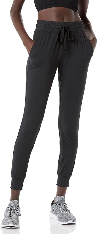 Amazon Essentials Womens Brushed Tech Stretch Jogger Pant