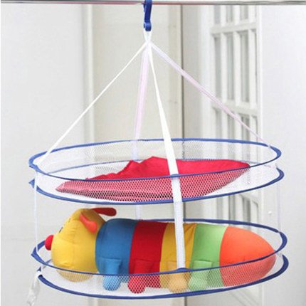 256 Dia OPCC Round Sweater Drying Rack Folding Double Hanging Clothes Laundry Basket Dryer Clothes Drying Racks Sweater Dryer Basket