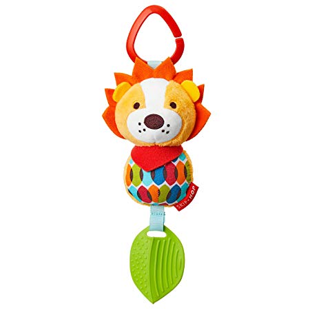 Skip Hop Bandana Buddies Baby Activity Chime & Teether Stroller Toy, Lion