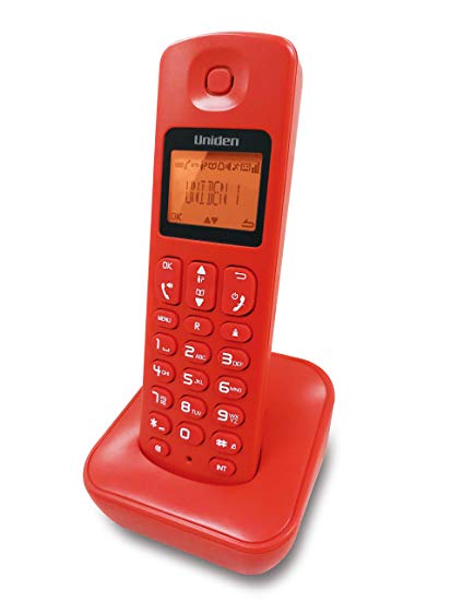 UNIDEN JAPAN AT3100 Cordless LANDLINE Telephone with Caller ID, Hands-Free Speaker Phone, 50 Name/Number Phone-Book Memory, Illuminated Display (RED)
