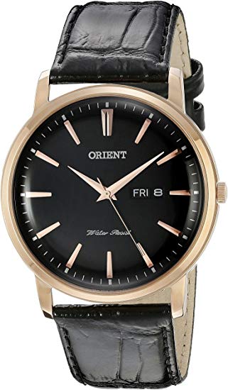 Orient Men's FUG1R004B0 Capital Analog Display Japanese Quartz Black Watch