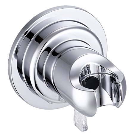 Dreampark Bathroom Shower Head Bracket Holder Suction Cup Wall Mount for Handheld Showerhead and Bidet Sprayer, Polished Chrome