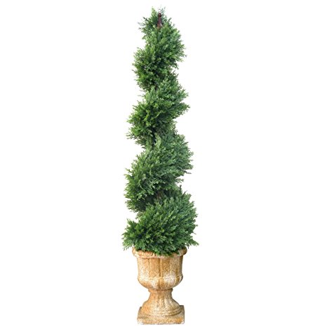 National Tree 54 Inch Artificial Slim Juniper Spiral Tree (LCYSP4-710-54)