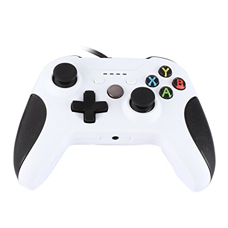Wired Controller for Xbox One / Xbox One S, JAMSWALL USB Gamepad Joystick Joypad Ergonomic Design(White)