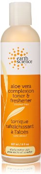 Facial Toner and Freshener-Aloe Vera Earth Science 8 oz Liquid