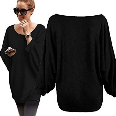 Women Oversized Batwing Knitted Pullover ❤Luca ❤ Loose Sweater