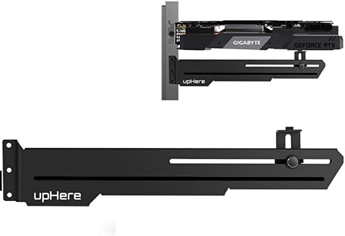 upHere Graphics Card Holder/Holster Bracket,Adjustable Length and Height Support，GS05BK（Black）