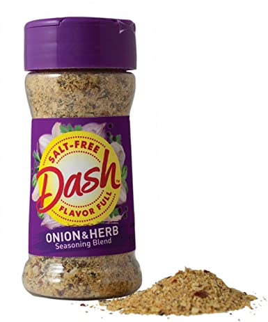 Dash Salt-Free Seasoning Blend, Onion & Herb, 2.5 Ounce (Packaging May Vary)