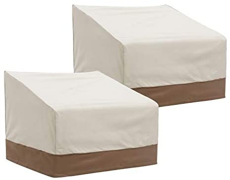 Finnhomy Patio Chair Covers Set of 2 Waterproof Outdoor Protective Furniture Cover for Garden Lounge Club Chair Cover Heavy Duty Weather/Fade Resistant 2 Pack， 38" L X 35" D X 31" H