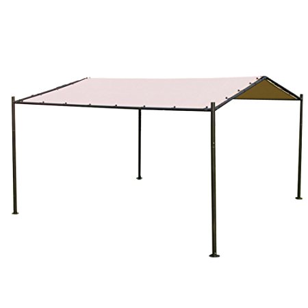 Abba Patio Portable Outdoor Canopy Garden Gazebo, 13' x 11.5', Beige