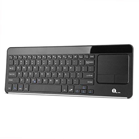 1byone Wireless Bluetooth Keyboard with Built-in Multi-touch Touchpad, Touch Keyboard for Windows / Android OS Tablet / Galaxy Tabs / Smartphones