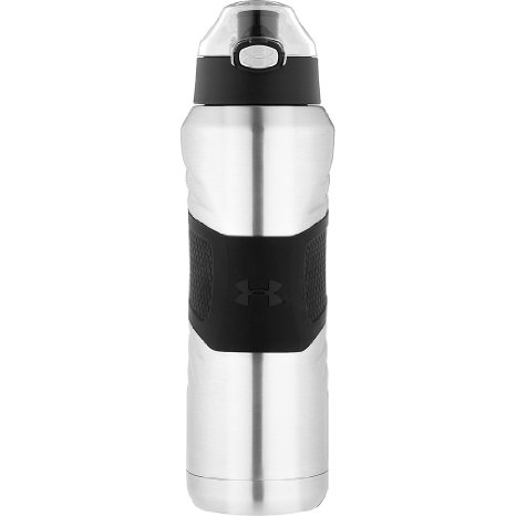 Under Armour Dominate 24 Ounce Vacuum Insulated Stainless Steel Bottle with Flip Top Lid