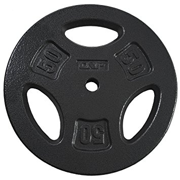 CAP Barbell Standard Grip Plate, Black