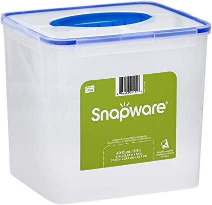 Snapware Airtight 40-Cup Rectangular Food Storage Containers, (New)