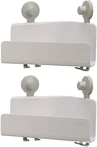 Joseph Joseph EasyStore Corner Shower Caddy, 2 Pack (no Mirror), White