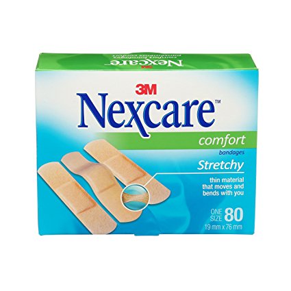 Nexcare Comfort Bandages, One-Size, 80 Count