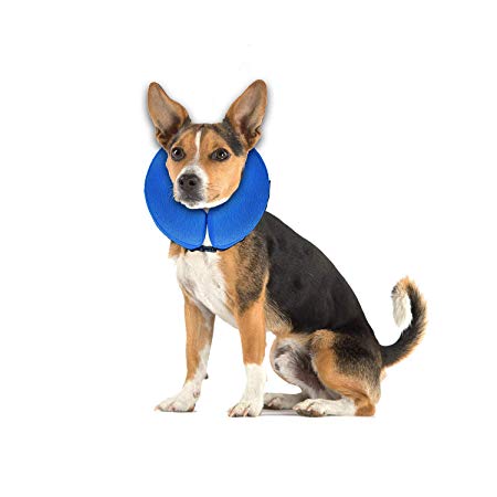 E-KOMG Pet Recovery Collar Dog Cone After Surgery Protective Inflatable Collar Blow Up Dog Collar for Dogs Cats