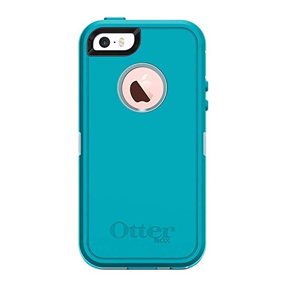 Rugged Protection OtterBox Defender Case for iPhone 5, 5S and SE - Case Only - Morning Mist (Bahama Blue/Light Teal)