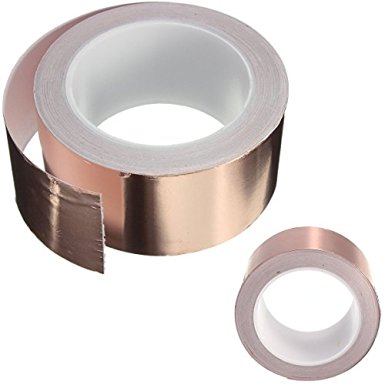 Geepro Copper Foil Tape with Conductive Adhesive 1.2inch X 28yards - EMI Shielding Conductive Adhesive for Stained Glass,Paper Circuits,Electrical Repairs(0.06mm Thickness)