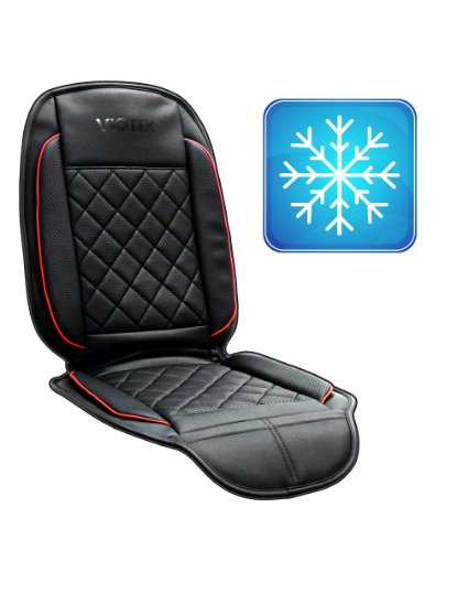 Viotek Cooled Seat Cushion - Featuring Tru-Comfort Auto Cooling Climate Control - Black