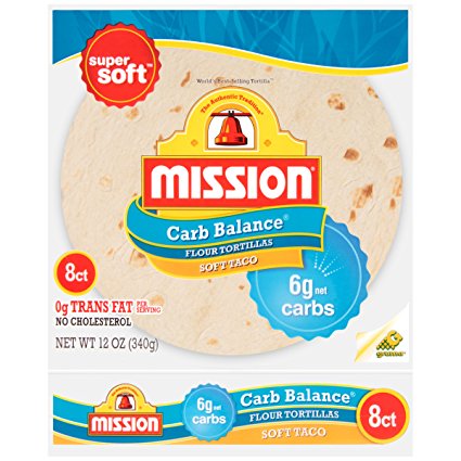 Mission, Flour Tortilla - Low Carb -Soft Taco, 8 ct, 12 oz