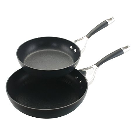 Circulon Elite Hard Anodized Nonstick 8-Inch and 10-Inch Deep Skillet Twin Pack
