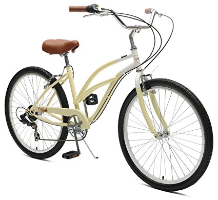 Critical Cycles Women's Chatham-7 Beach Cruiser, Coral, 26-Inch, 7-Speed