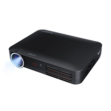 AUKEY Projector, 1280×800 Resolution RGB LED Projector with Remote Control and Wi-Fi/ HDMI/ AV/ USB/ SD Support, for Smartphones, Computers, Blu-Ray & DVD Players （CE-P1）