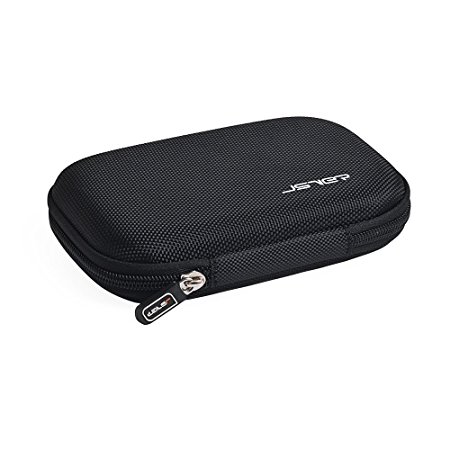 JSVER Portable External Hard Drive Case Shockproof EVA Carrying Pouch Bag for External 2.5 Inch Hard Drive Disk HDD and SSD