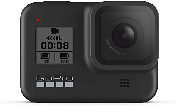 GoPro HERO8 Black - Waterproof Action Camera with Touch Screen 4K Ultra HD Video 12MP Photos 1080p Live Streaming Stabilization