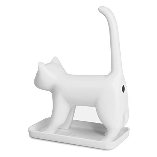 Sharp End Cats Bum Meowing Pencil Sharpener Novelty Fun Gift Gadget - White