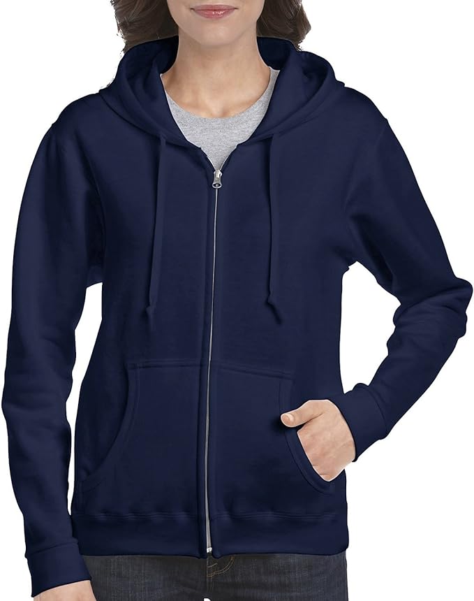 Gildan Adult Fleece Zip Hoodie Sweatshirt, Style G18600