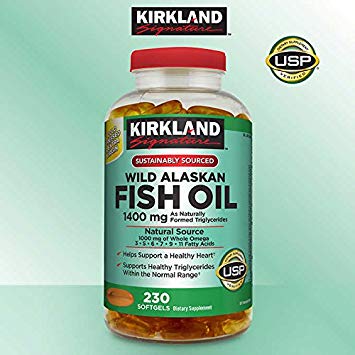 Kirkland Signature Expect More Wild Alaskan Fish Oil 1400 mg, 230 Softgels