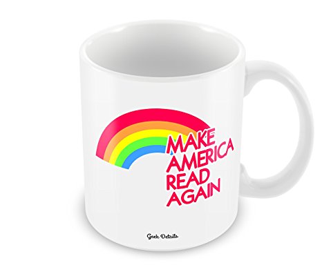 Geek Details Make America Read Again Coffee Mug, 11 Oz, White