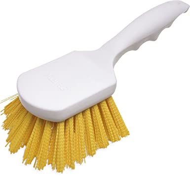 Carlisle 4054104 Sparta Utility Scrub Brush, 8" x 3", Yellow