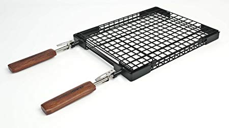 Charcoal Companion Flip N' Easy Rectangle Grilling Basket - CC3050