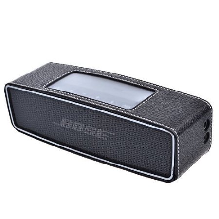Cosmos ® Black Color PU Leather Protective Cover Case Skin Sleeve Bumper for Bose Soundlink Mini Wireless Bluetooth Speaker