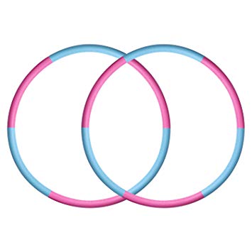 SKL Hula Hoop for Kids Adults 25.6-29.5 Inch Detachable Size Adjustable Design Kids Hula Hoop