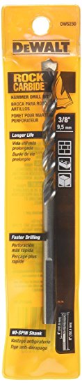 DEWALT DW5230 3/8-Inch x 6-Inch Carbide Hammer Drill Bit