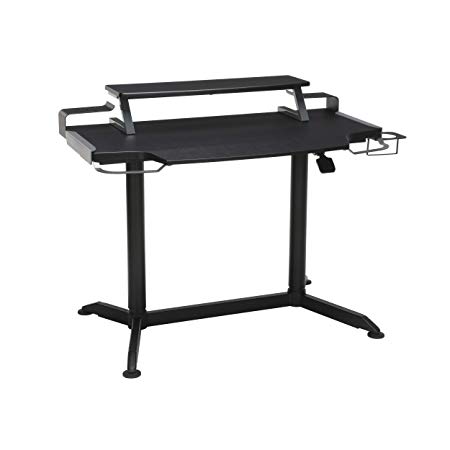 RESPAWN 3000 Gaming Computer Desk - Ergonomic Height Adjustable Gaming Desk, in Gray (RSP-3000-GRY)