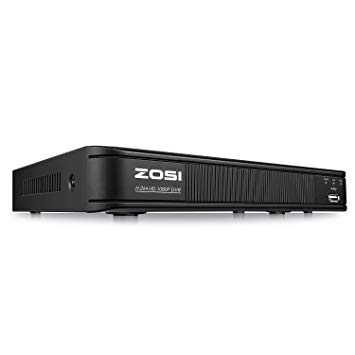 ZOSI 1080p FHD Surveillance DVR Recorder 8 Channel,Hybrid Capability 4-in-1(Analog/AHD/TVI/CVI) CCTV DVR Kits,Motion Detection,Remote Control,Email Alarm,No Hard Drive