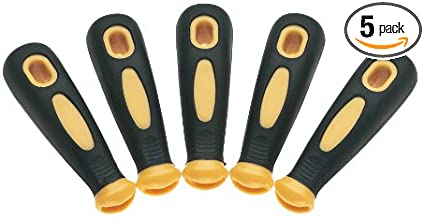 Woodstock D3111 Rubber File Handle, Rectangular Hole, 5-Piece