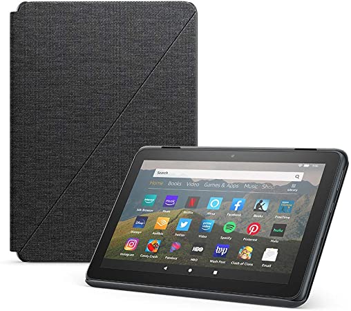 Amazon Fire HD 8 Cover, compatible with 10th generation tablet, 2020 release, Charcoal Black