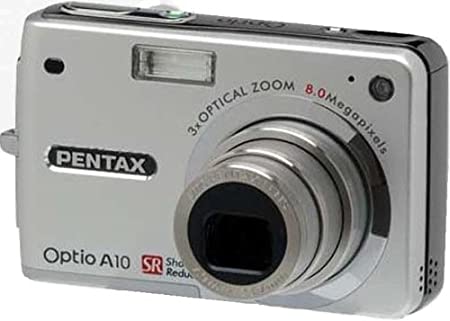 Pentax Optio A10 8MP Digital Camera with 3x Optical Zoom and Shake Reduction