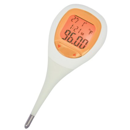 EUDEMON Digital Basal Thermometer Backlit LCD Display 60 Memories Recall Read in Fahrenheit and Celsius