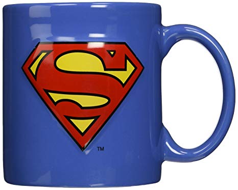 ICUP DC Superman Embossed Logo Ceramic Mug 20 oz