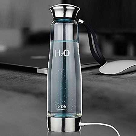 Olayer 500ml Intelligent Hydrogen Rich Water Maker Ionizer Generator Anti Aging Bottle