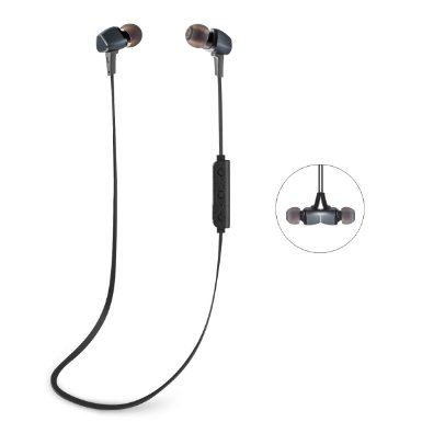 Bluetooth Headphones GJT®BTH-600 Wireless Bluetooth Headsets Noise Cancelling Earphones with Magnetic Attraction