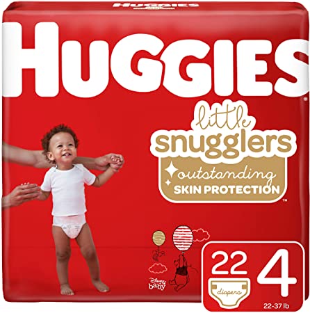 Huggies Little Snugglers Baby Diapers, Size 4, 22 Ct